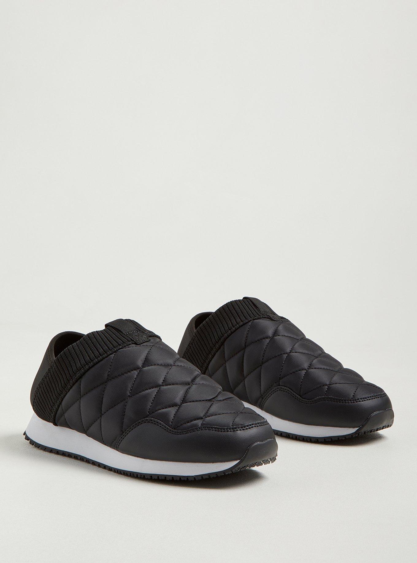 Plus Size - Slip-On Active Sneaker - Black Nylon (WW) - Torrid
