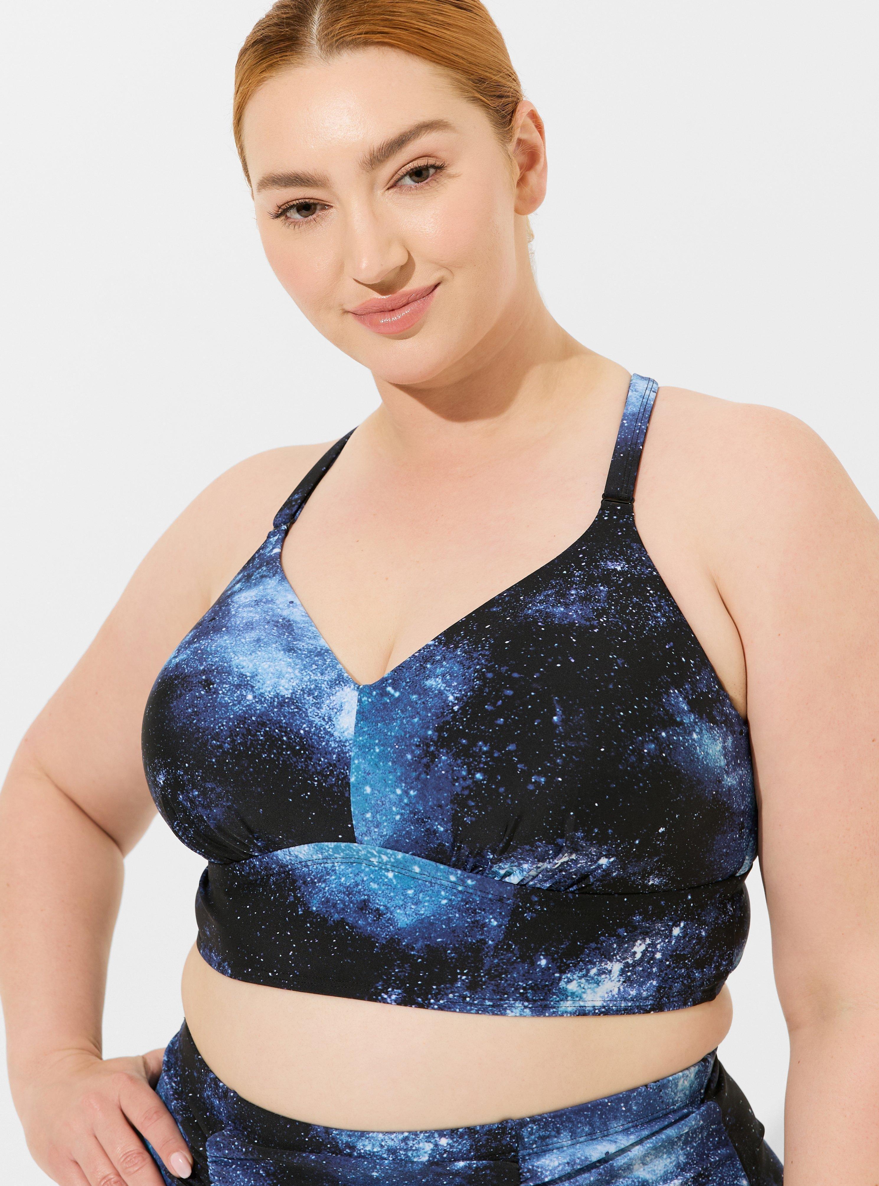 Plus Size Wire Free Bra Racerback Bikini Top Torrid