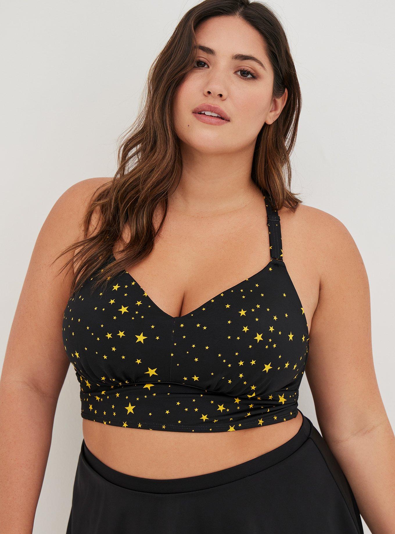 Plus Size - Wire-Free Bra Racerback Bikini Top - Torrid