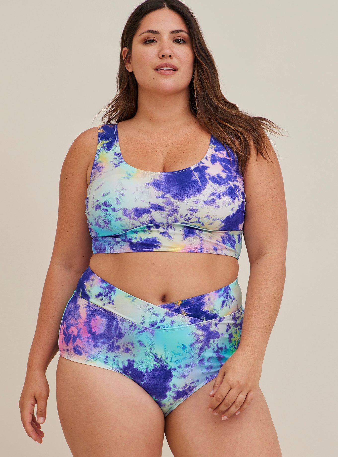 Plus Size High Waist Wrap Rise Swim Bottom Torrid