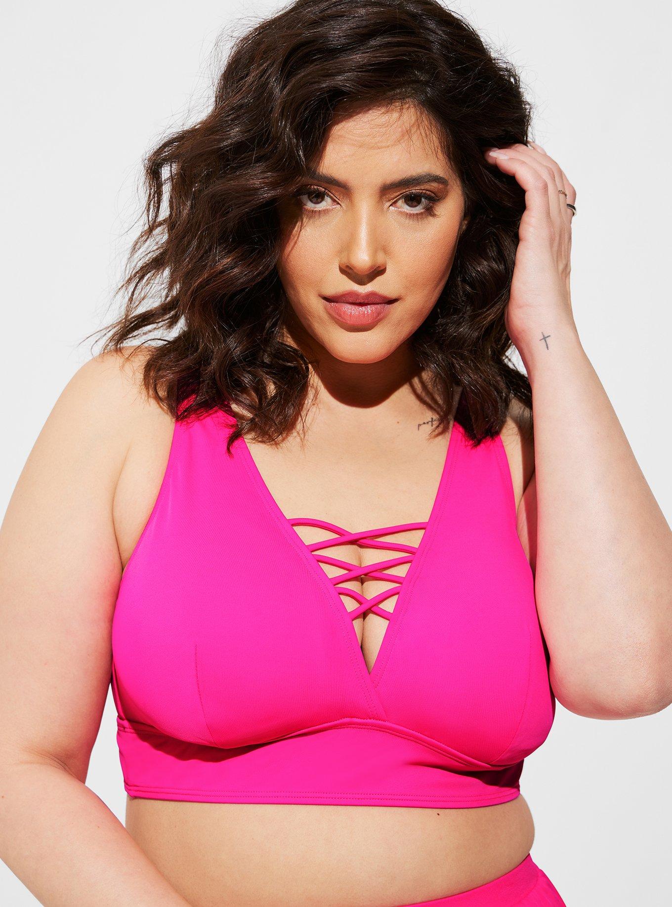 Plus Size - Wireless Xo Triangle Bikini Top - Torrid