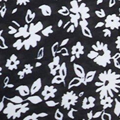 Wireless XO Triangle Swim Top, BETHANNY DITSY DEEP BLACK, swatch