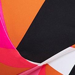 Wireless XO Triangle Swim Top, GIANT GEO NEON PINK, swatch