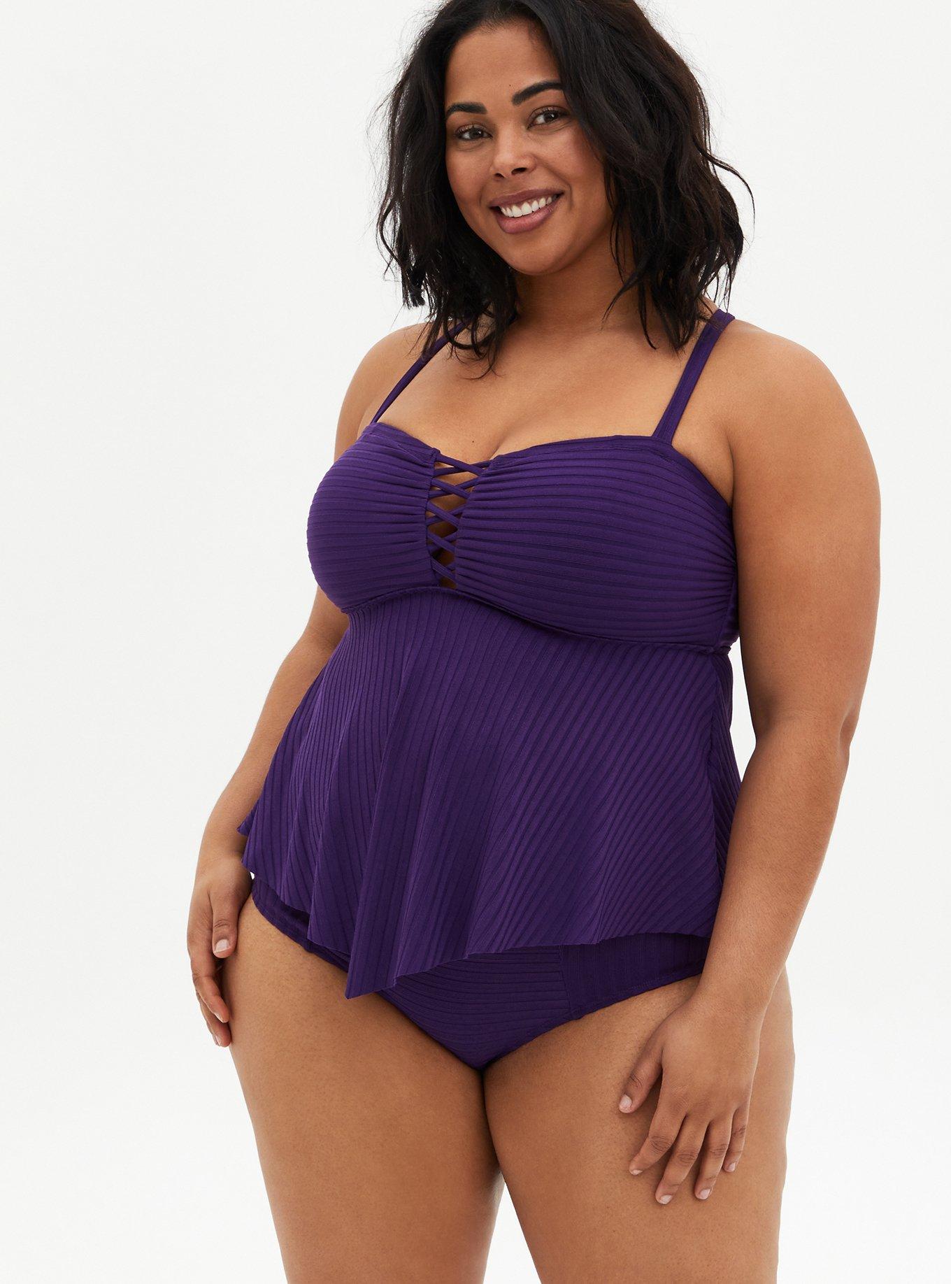 Plus Size - Wireless Fitted Strapless Tankini - Torrid