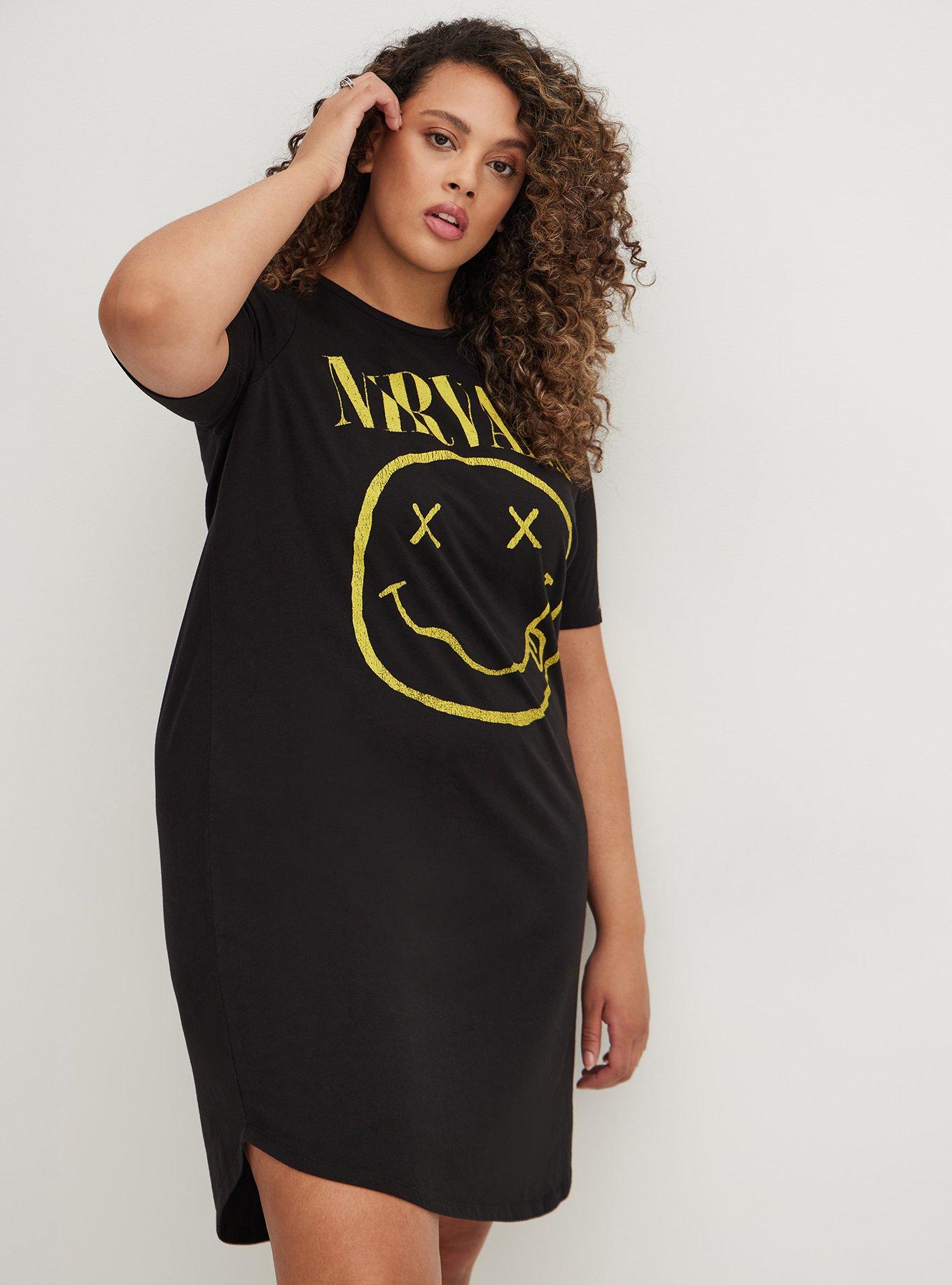 Plus Size Favorite T Shirt Dress Super Soft Nirvana Black Torrid