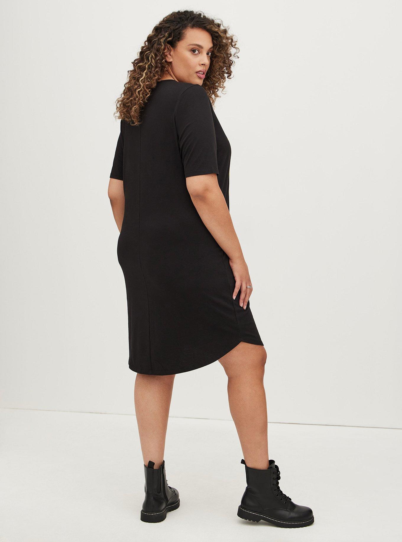 Plus Size - Black Button-Up Shirt Dress - Torrid