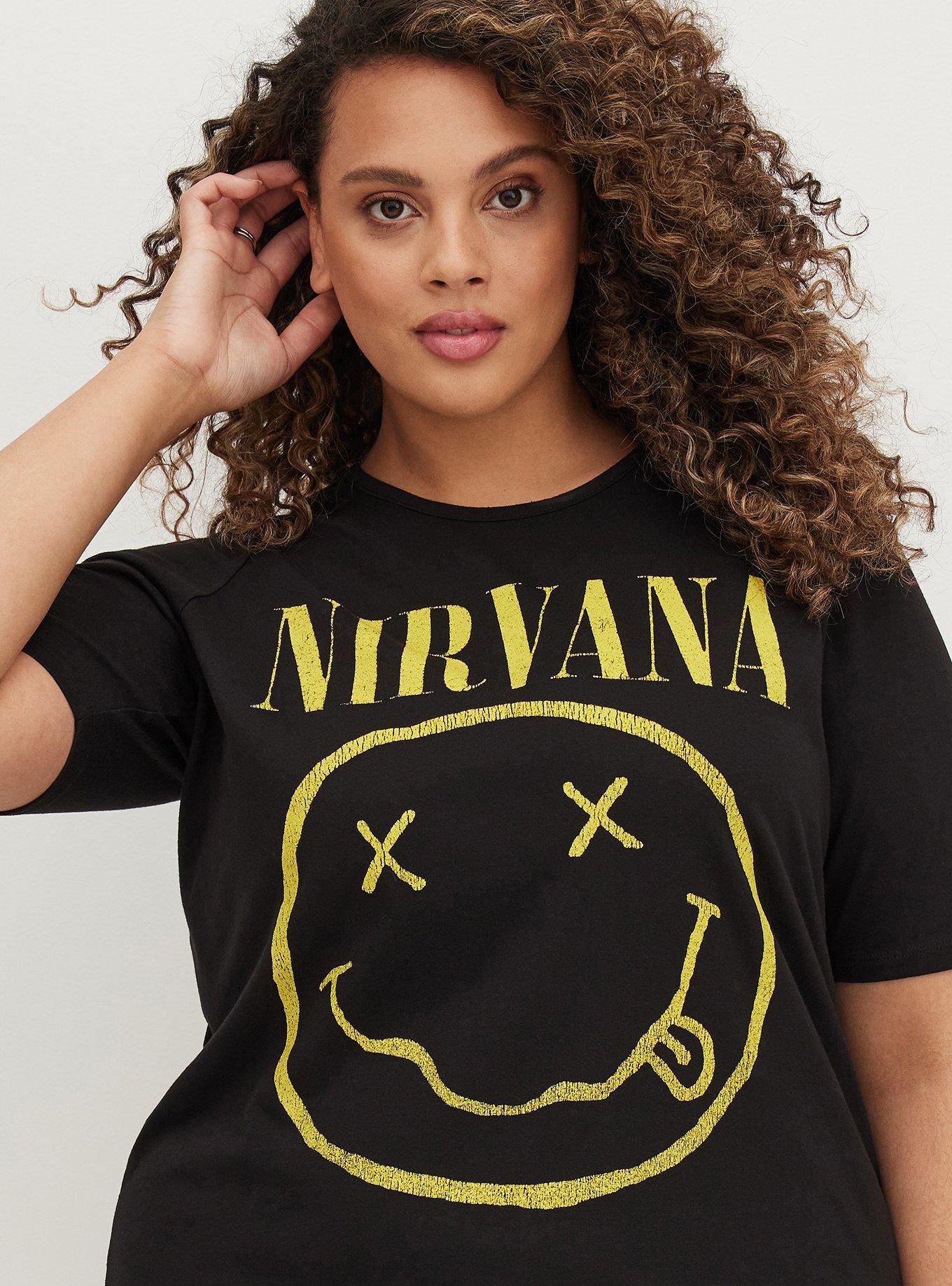 Plus Size - Favorite T-Shirt Dress - Super Soft Nirvana Black - Torrid