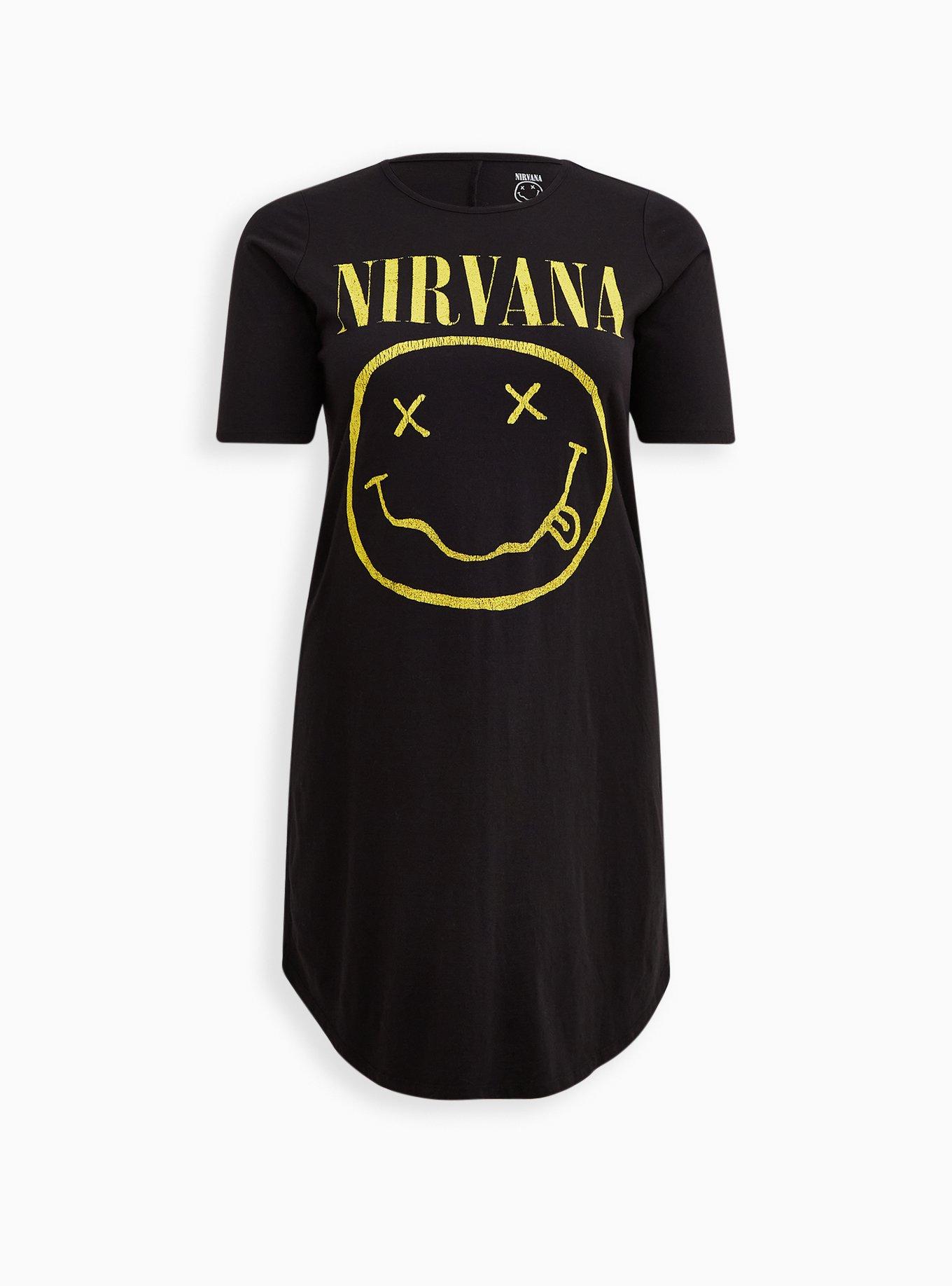 Nirvana oversized t shirt dress online