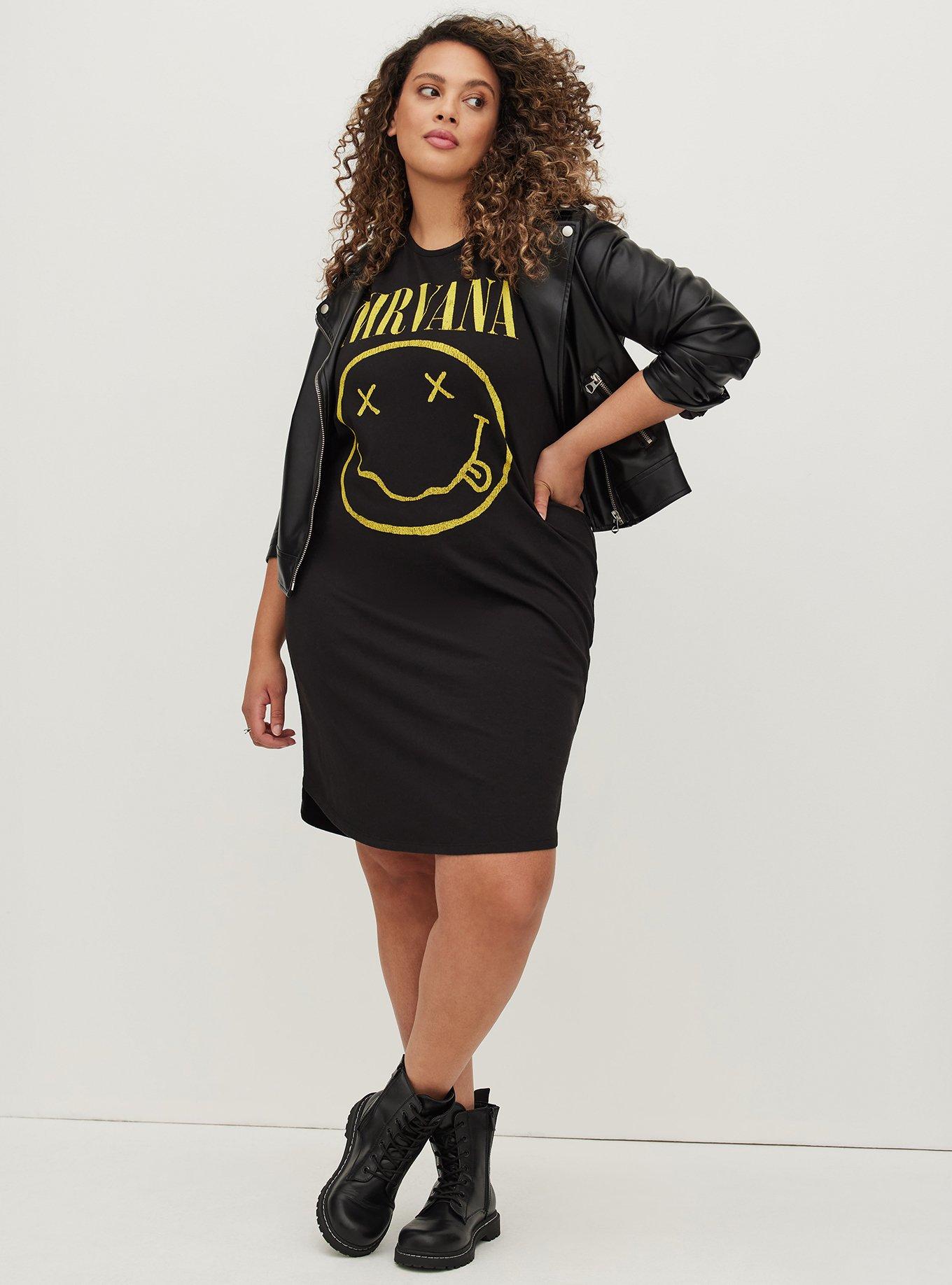 Plus Size Favorite T Shirt Dress Super Soft Nirvana Black Torrid