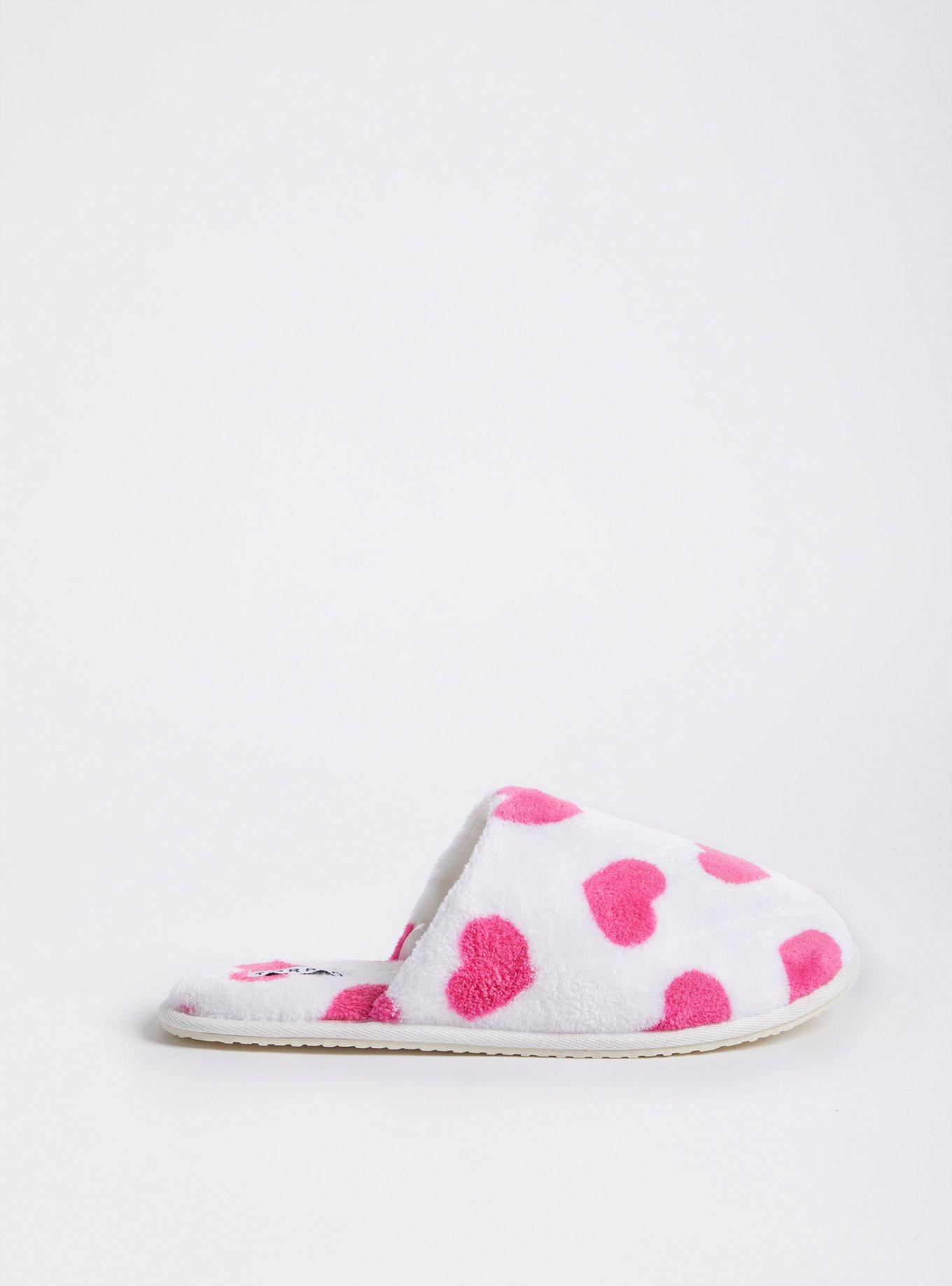 Plus Size Heart Print Slipper (WW), MULTI, alternate