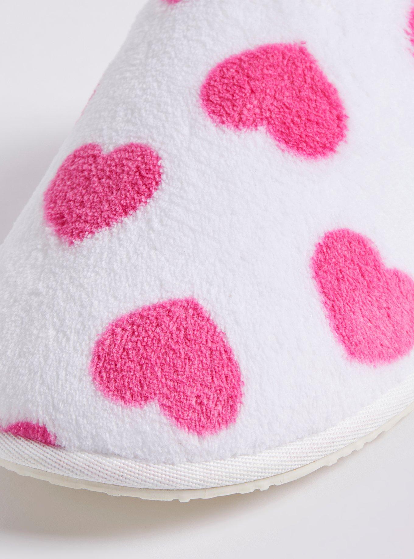 Plus Size Heart Print Slipper (WW), MULTI, alternate