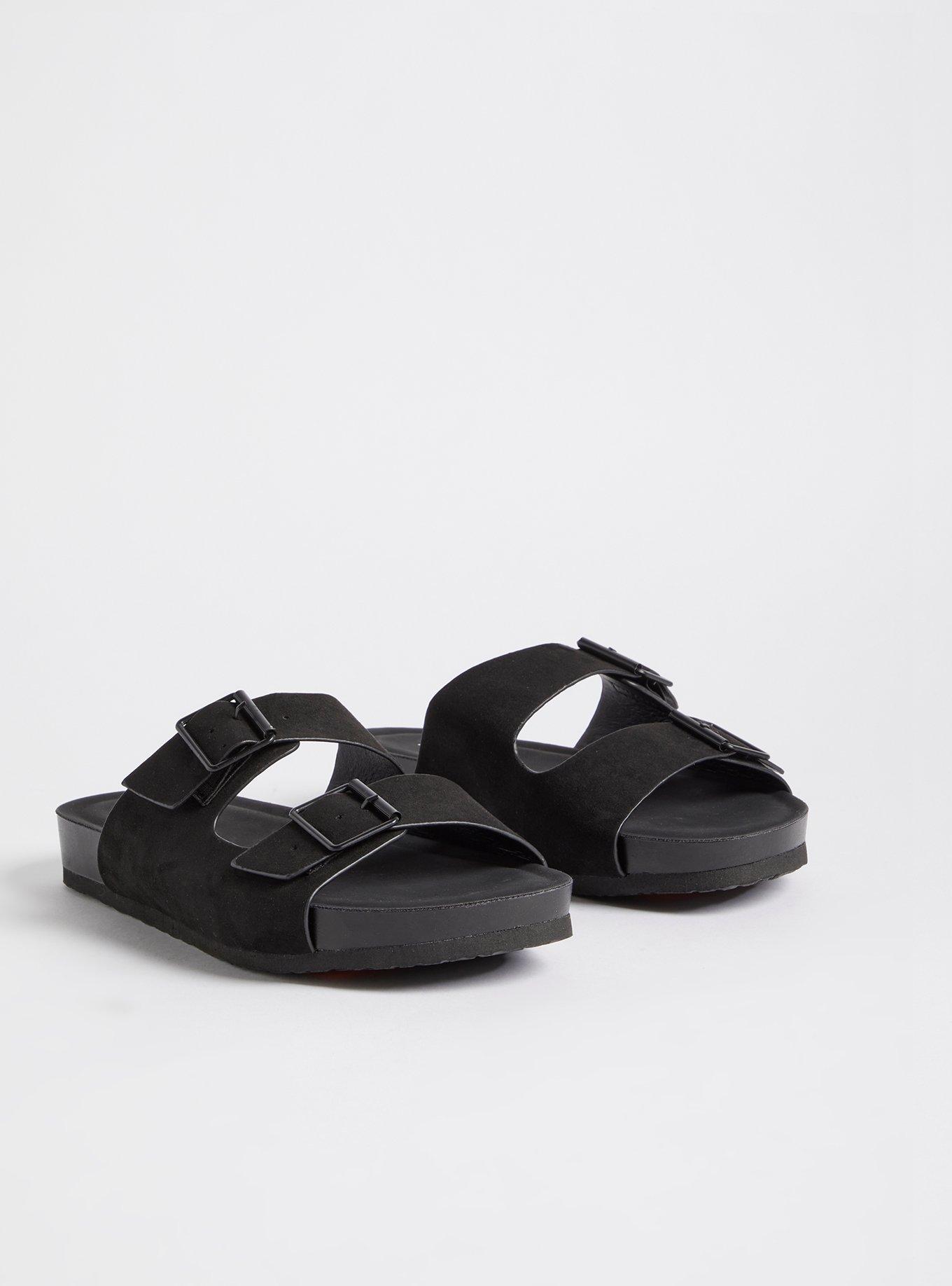 Double Band Slide (WW), BLACK, hi-res
