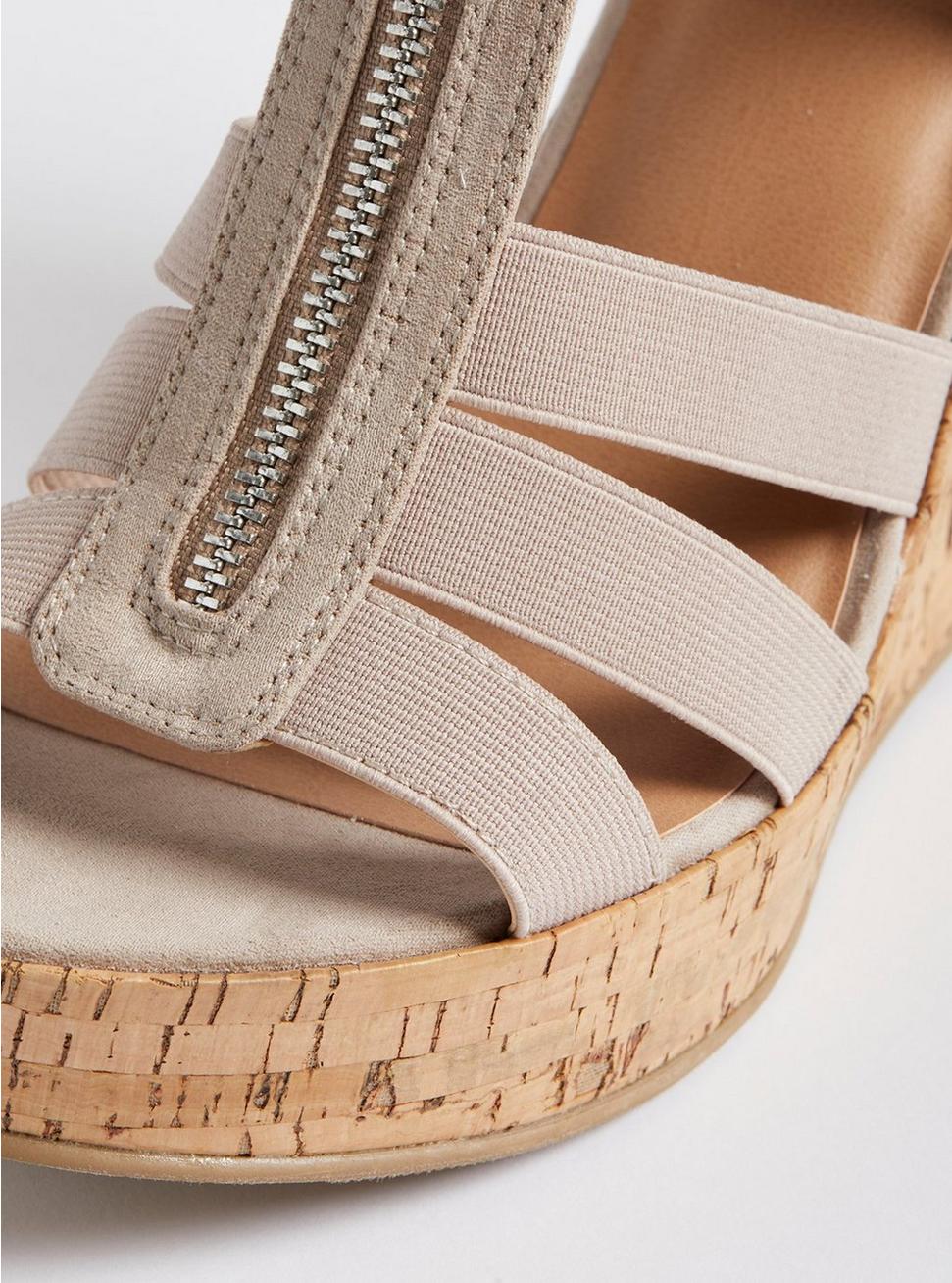 Stretch Front Zip Wedge (WW), TAUPE, alternate