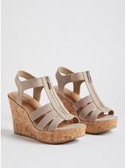 Stretch Front Zip Wedge (WW), TAUPE, hi-res