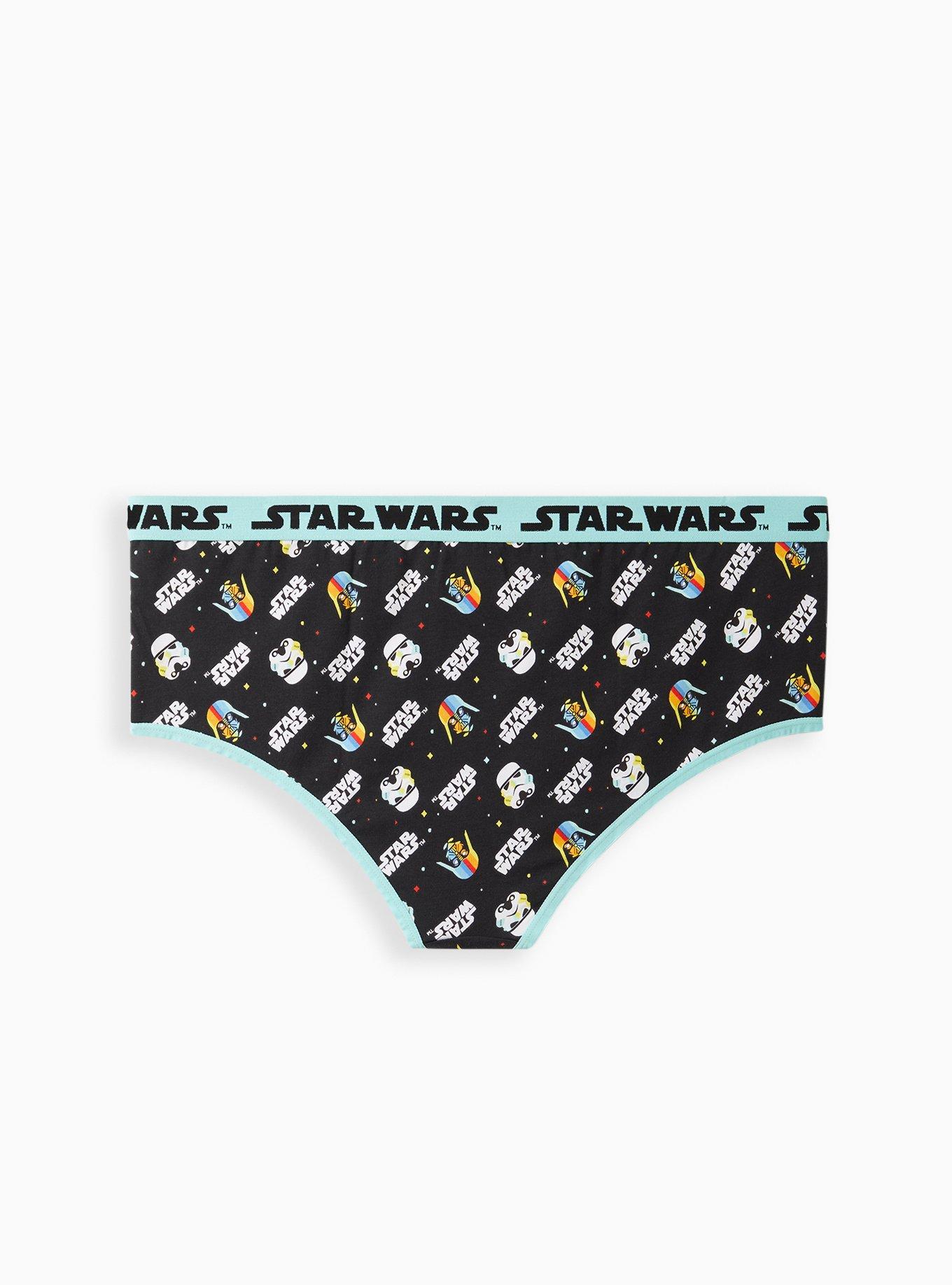 Plus Size Cheeky Panty - Cotton Star Wars, MULTI, alternate