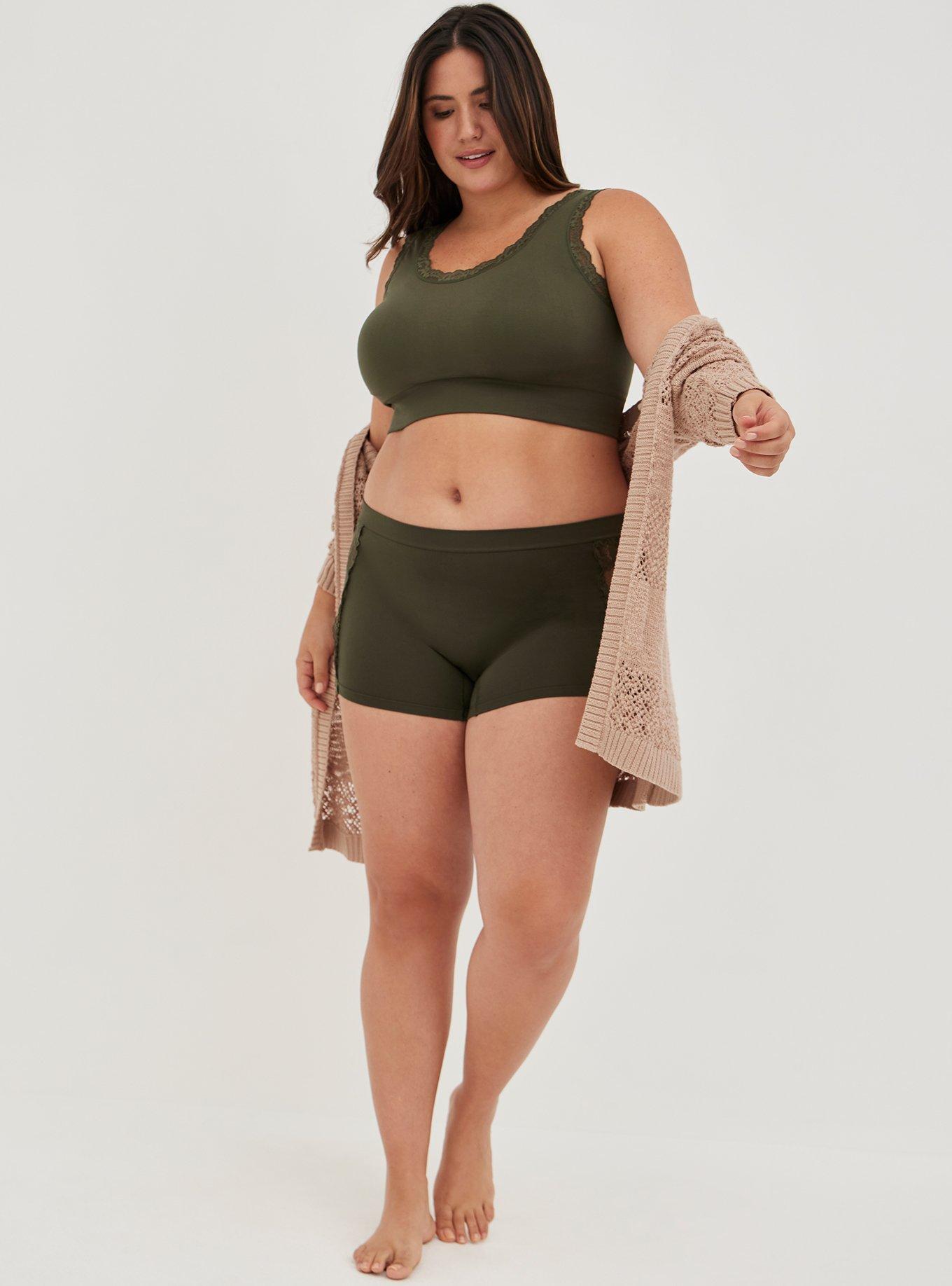 Lightly Lined Seamless Flirt Scoop Bralette, DEEP DEPTHS, alternate