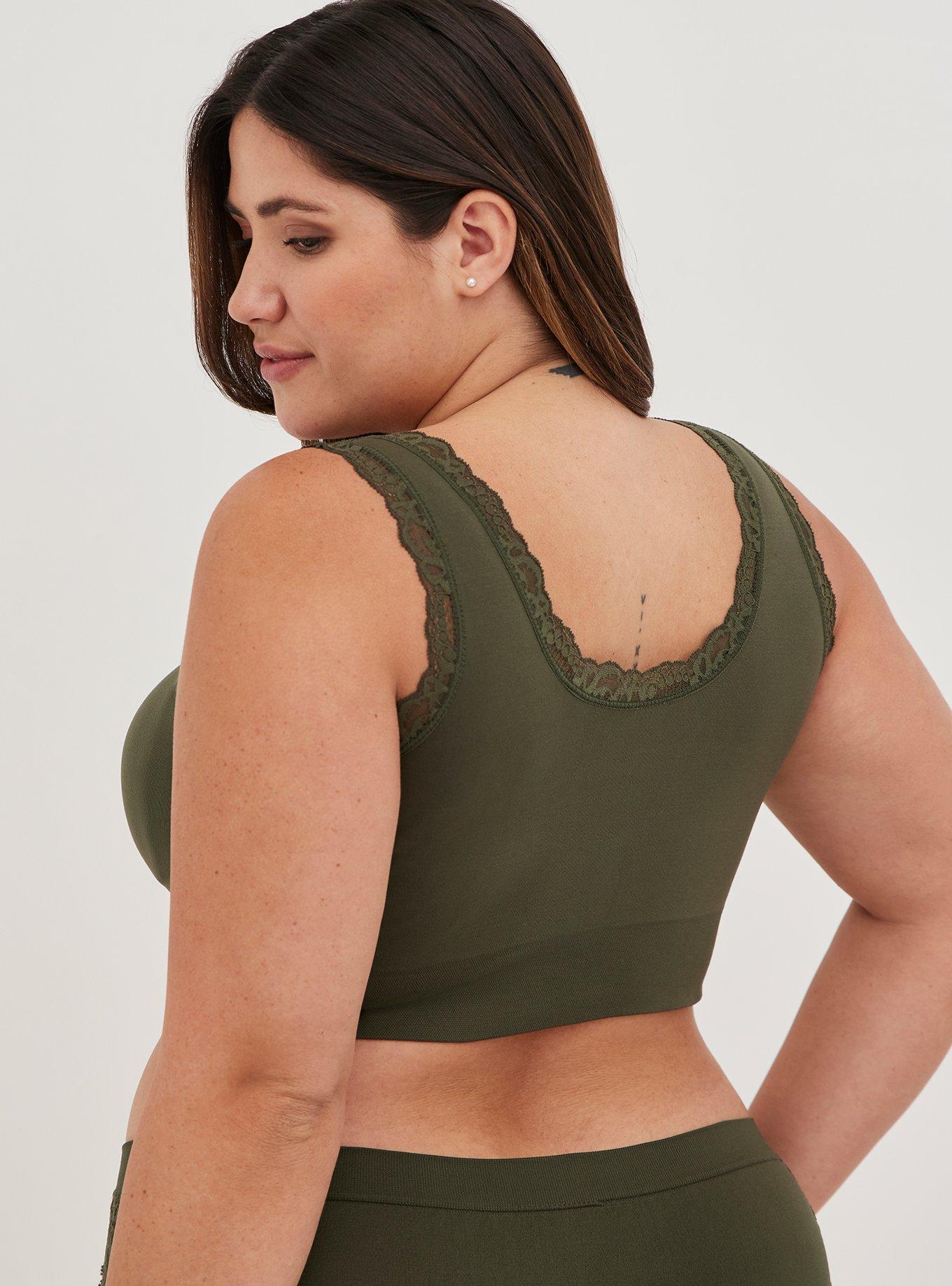 Lightly Lined Seamless Flirt Scoop Bralette, DEEP DEPTHS, alternate