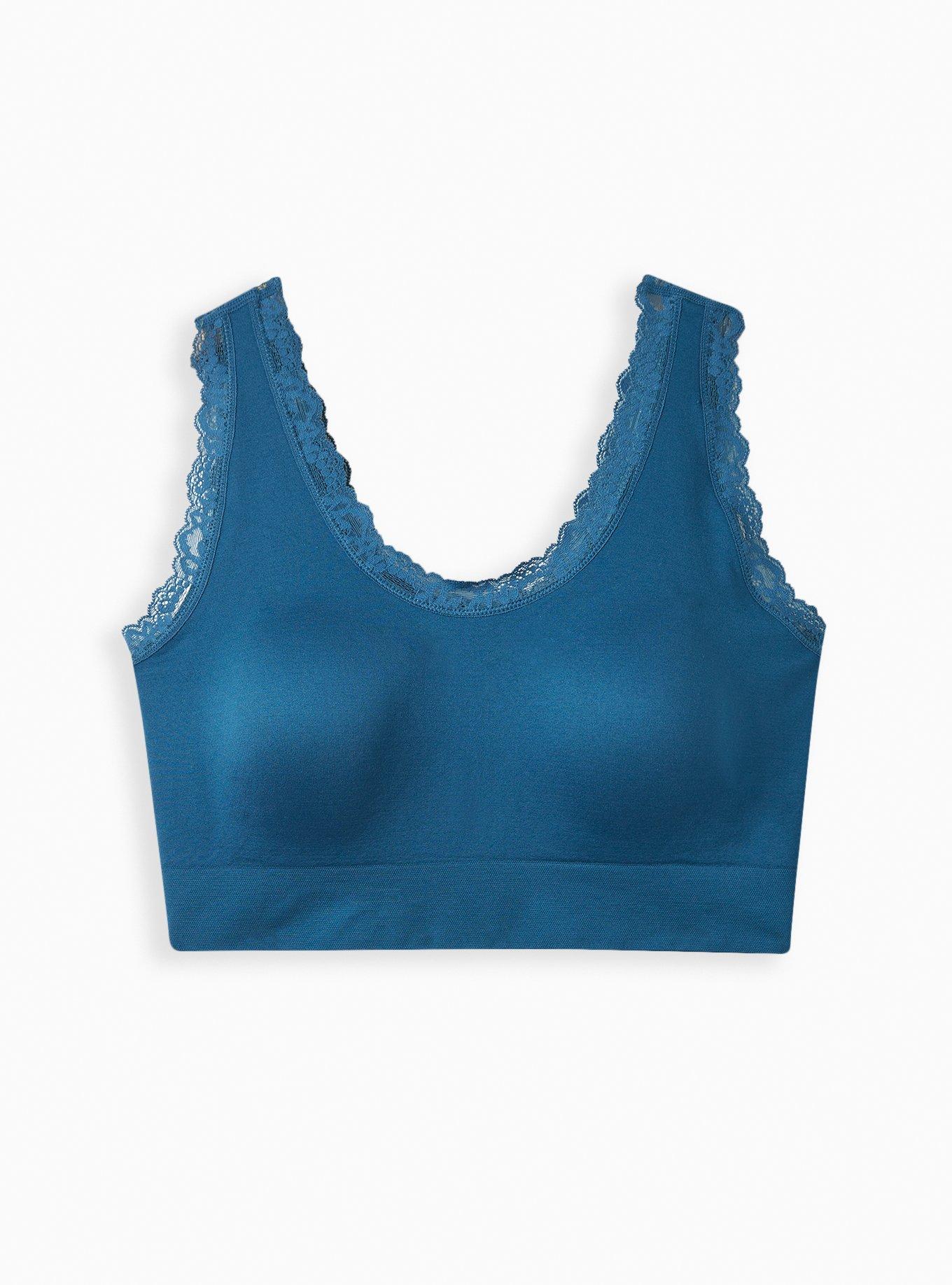Lightly Lined Seamless Flirt Scoop Bralette, LEGION BLUE, hi-res