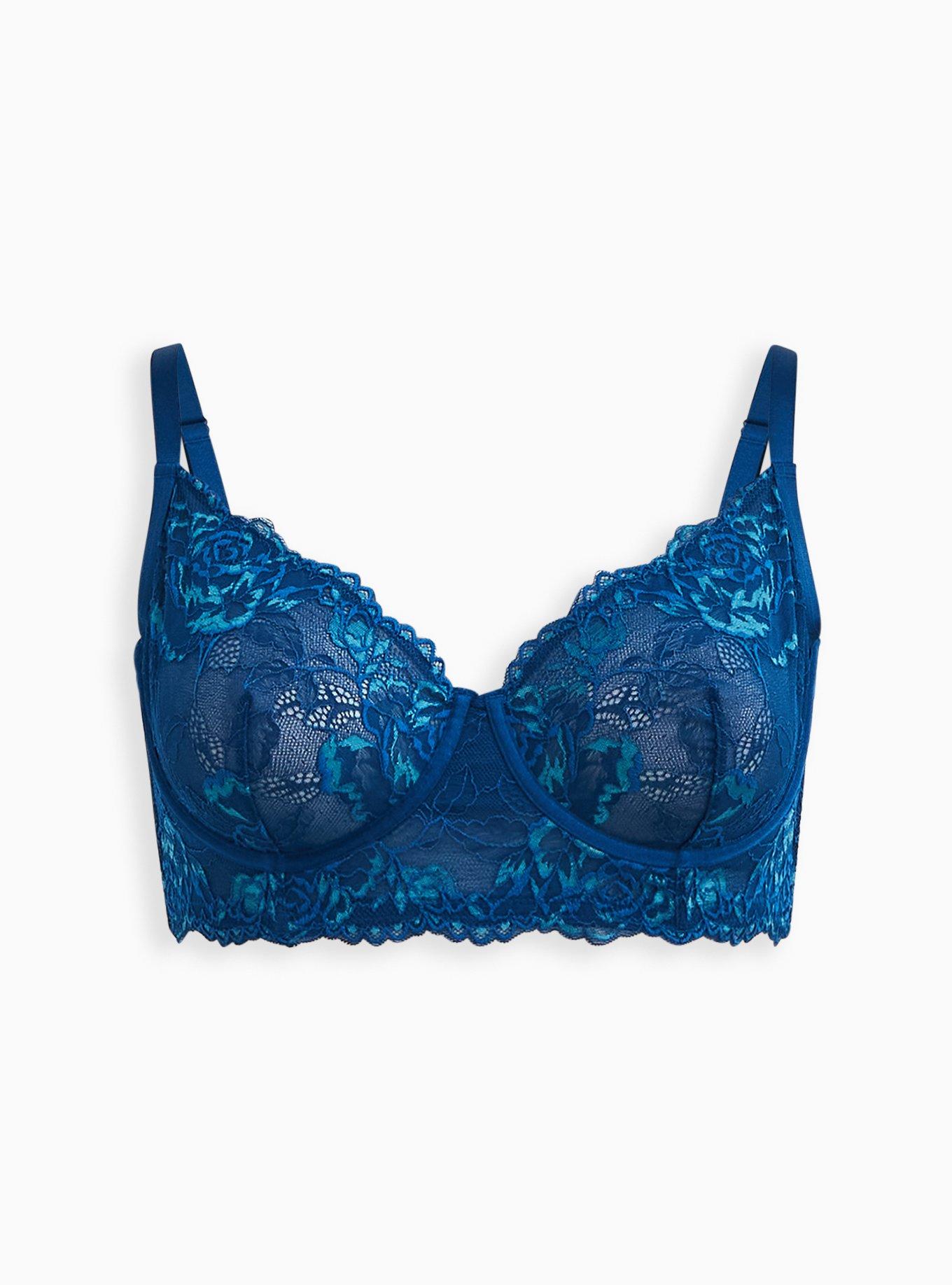 NAVY BLUE LACE BRA COLORADO UNDERWIRE SOFT