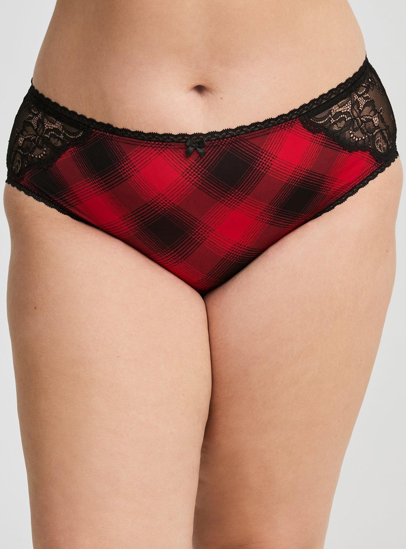 Microfiber Mid Rise Hipster Lace XO Back Panty