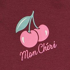 Cotton High-Rise Shortie Panty, MON CHERI BURGUNDY, swatch