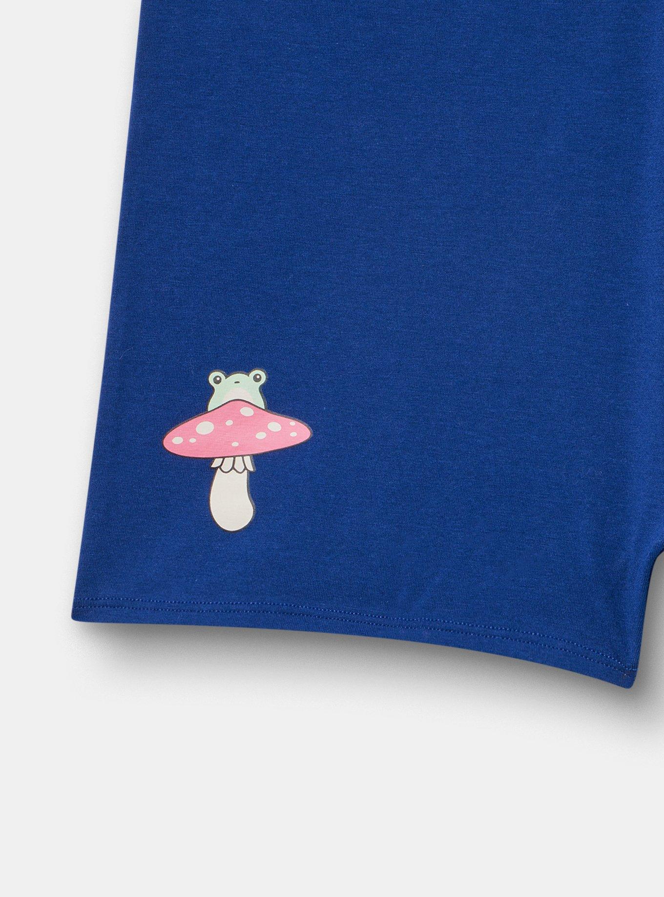 Cotton High-Rise Shortie Panty, TOADSTOOL BLUE, alternate