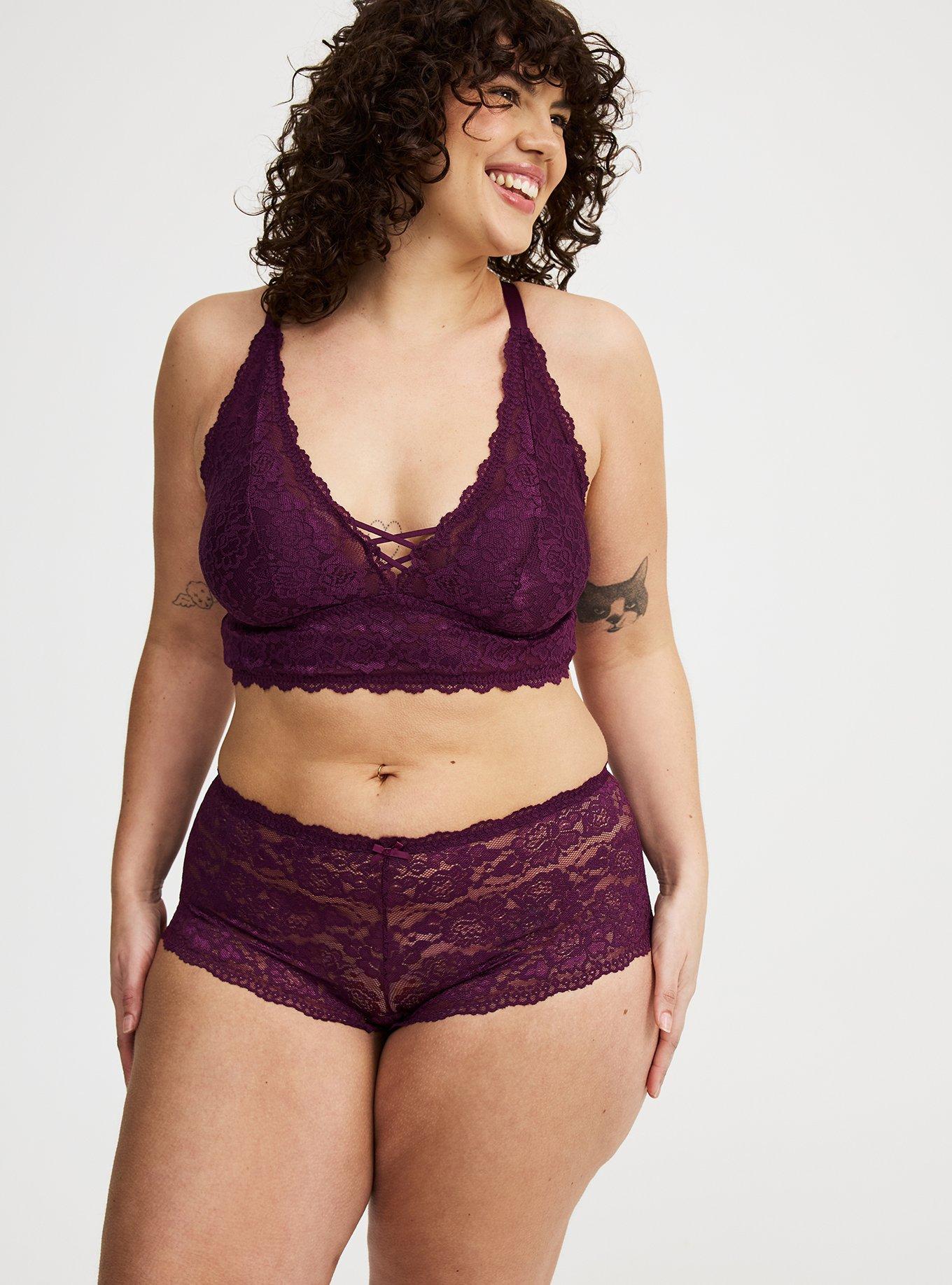 Lightly Lined Simply Lace XO Front Bralette