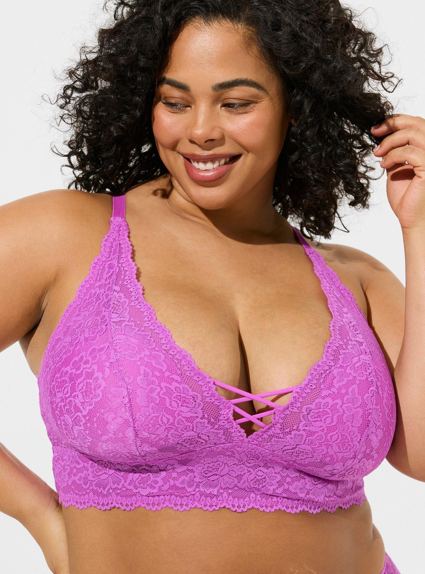 TORRID Bralite Unlined 4-Way Stretch Lace Bralette