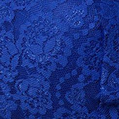 Lightly Lined Simply Lace XO Front Bralette, BLUING, swatch