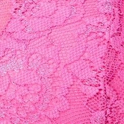 Lightly Lined Simply Lace XO Front Bralette, SUGAR RUSH, swatch