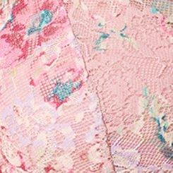 Plus Size Simply Lace XO Front Bralette, ALWAYS FLORAL BRIDAL ROSE, swatch