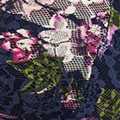 Plus Size Simply Lace XO Front Bralette, MTISKI FLORAL PEACOAT, swatch