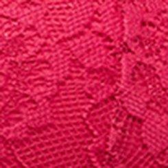 Lightly Lined XO Lace Bralette, CERISE, swatch