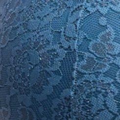 Lightly Lined XO Lace Bralette, MALLARD BLUE, swatch