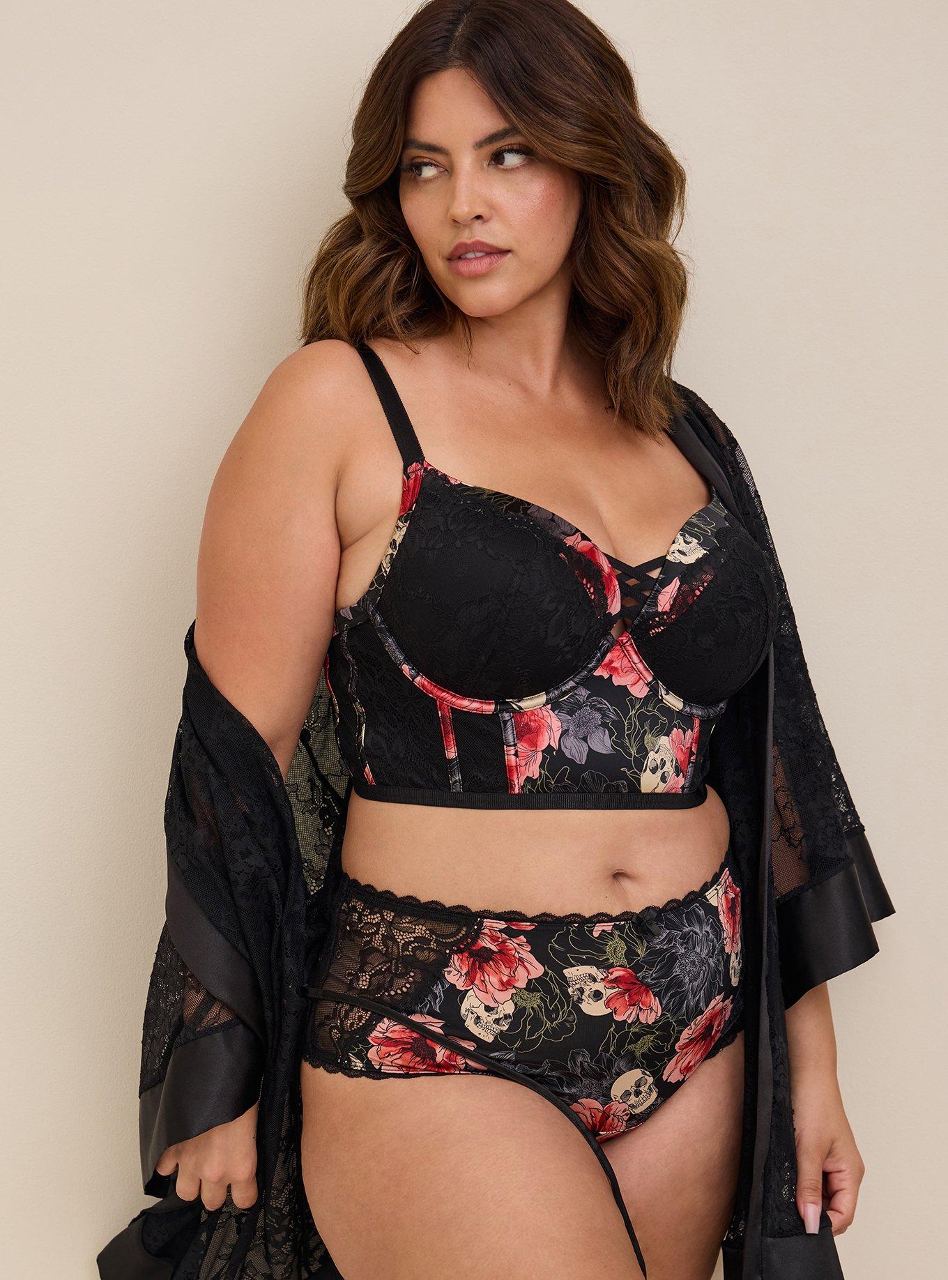 torrid, Intimates & Sleepwear, Nwt Torrid Xo Pushup Bra Plunge Underwire  Crisscross Lace Rose Womens 44ddd