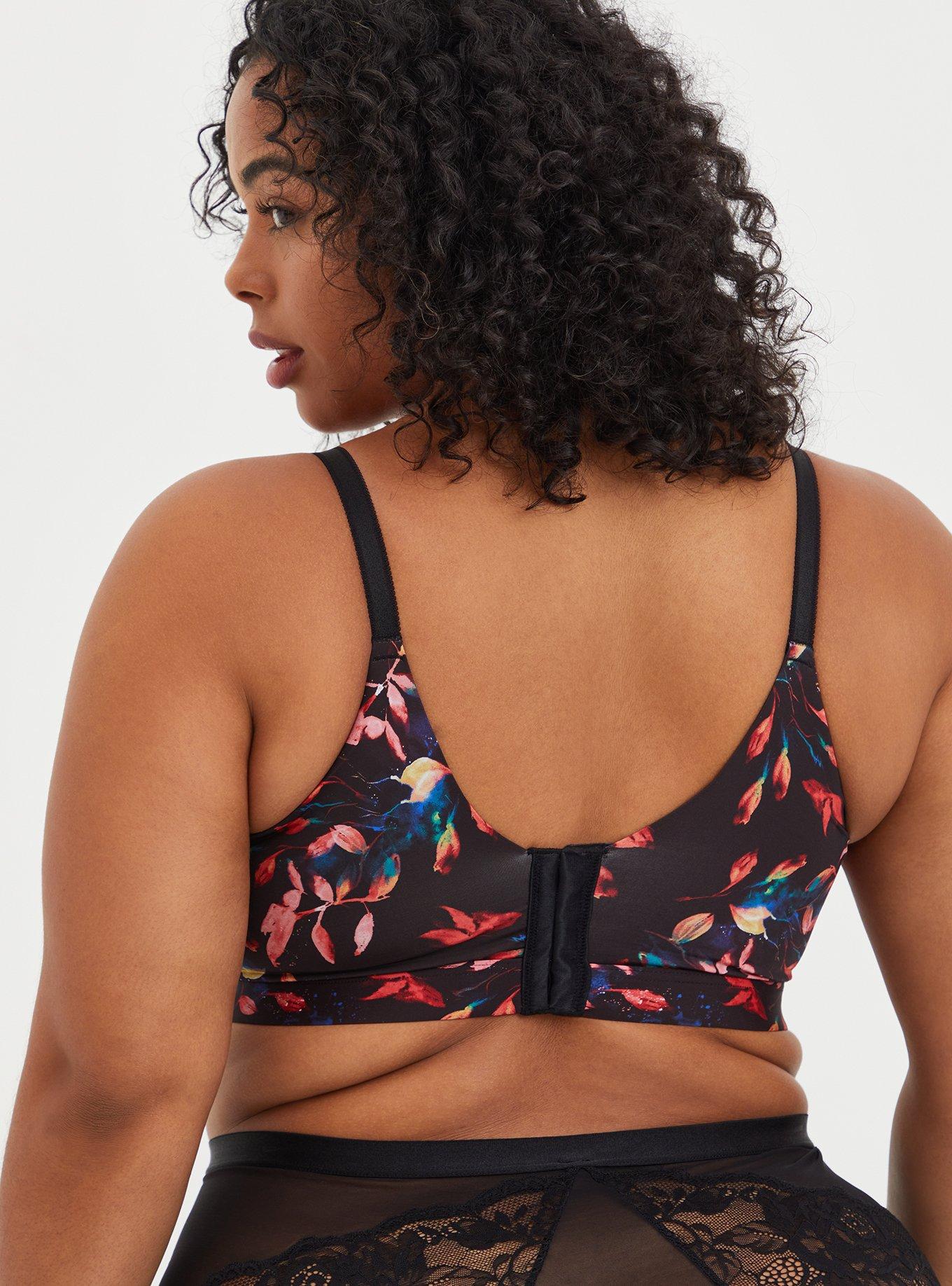 torrid, Intimates & Sleepwear, Torrid Multi Fall Leaves 36 Back Smoothing Wirefree  Longline Bra