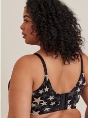 Plus Size Wire-Free Lightly Lined Print Longline 360° Back Smoothing™ Bra, DOTTED STAR, alternate