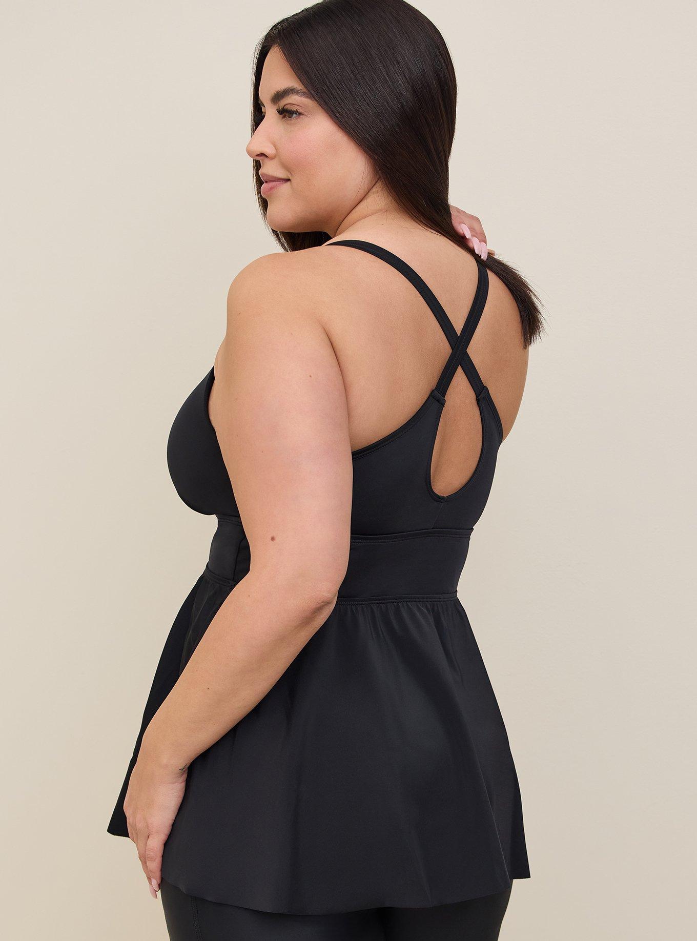 Plus Size - Underwire Push-Up Peplum Tankini - Torrid