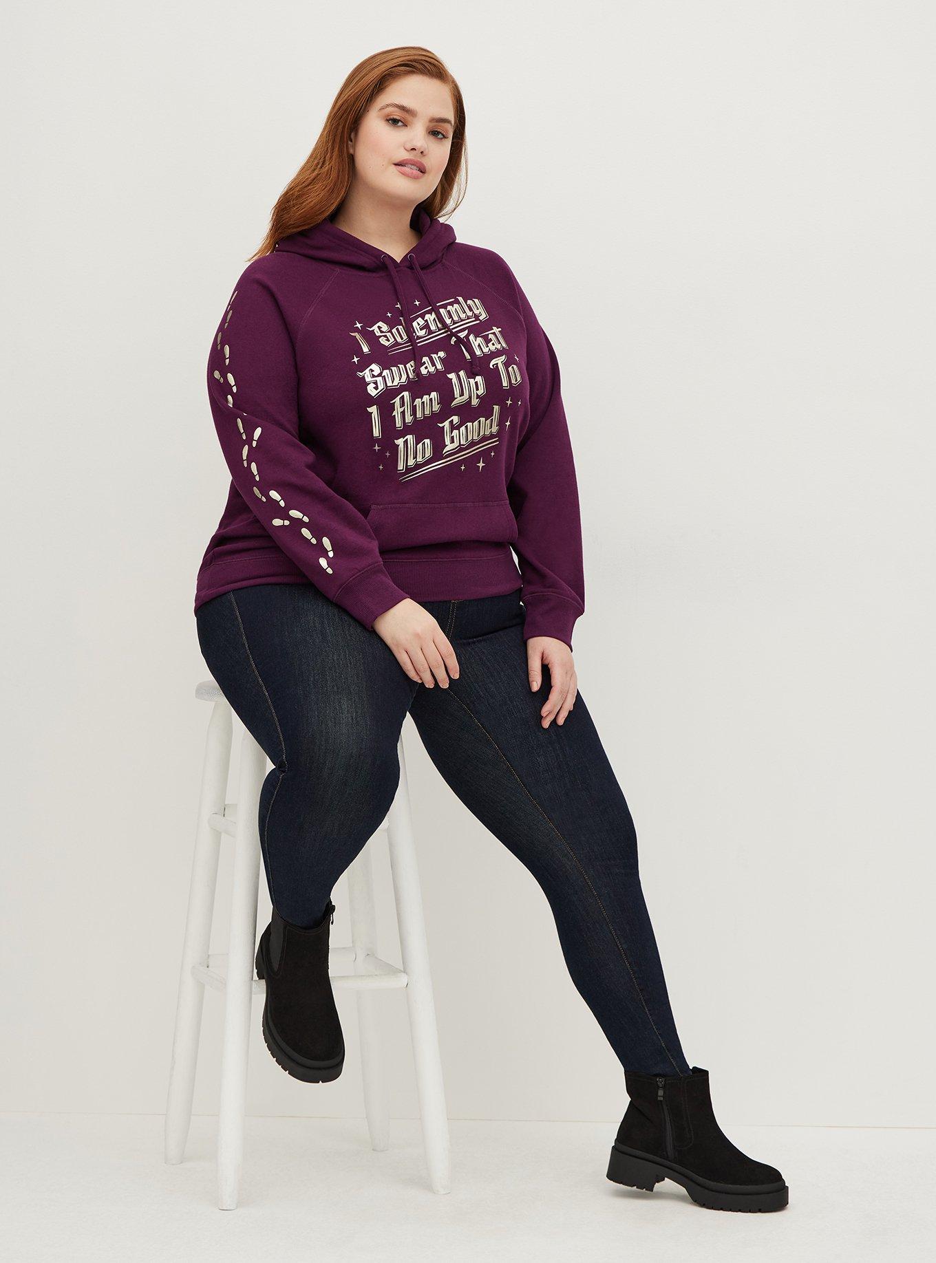 Plus Size Raglan Hoodie Harry Potter Solemnly Swear Torrid