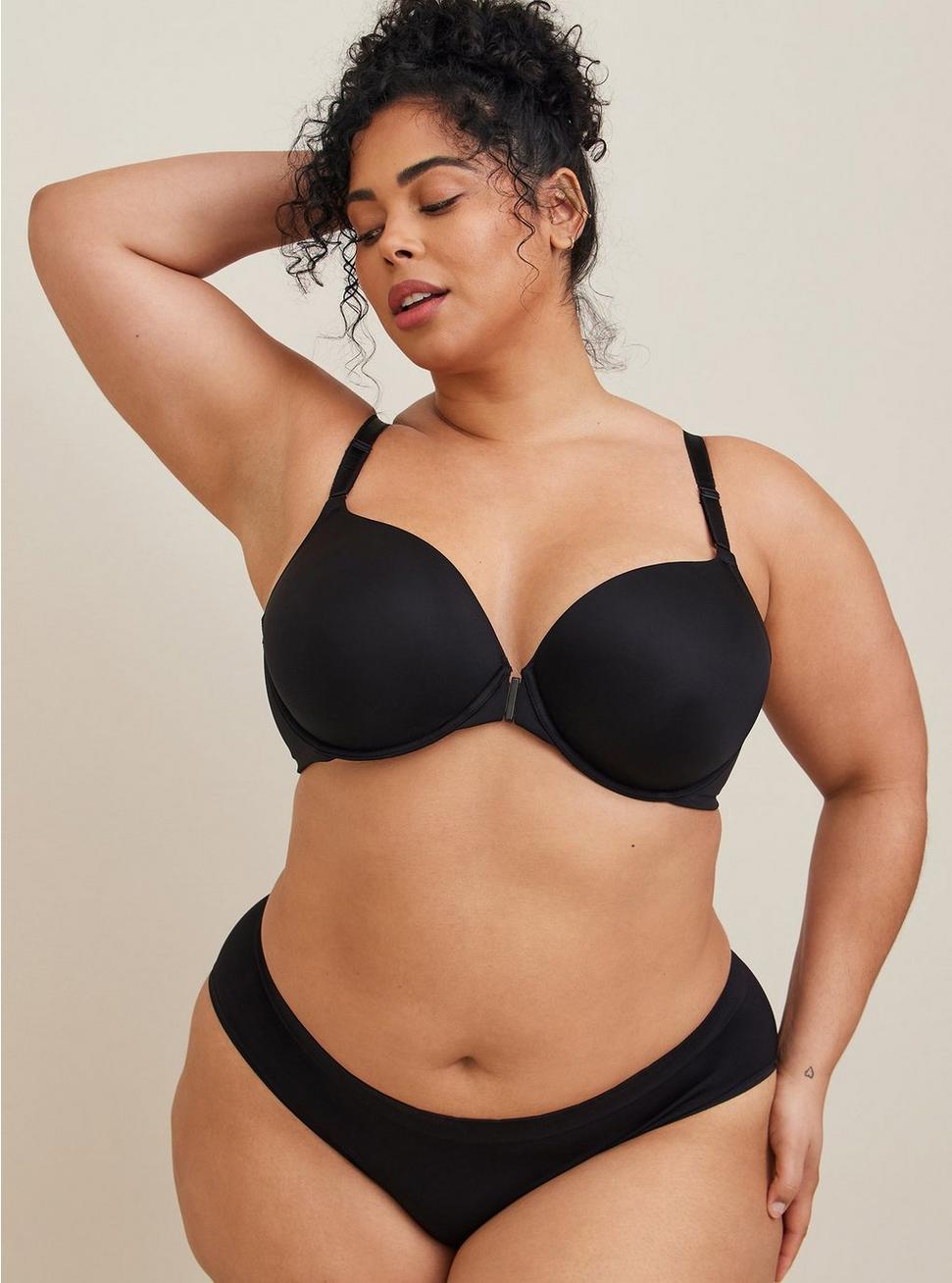 T-Shirt Lightly Lined Smooth Ultimate Smoothing™ Bra, RICH BLACK, alternate