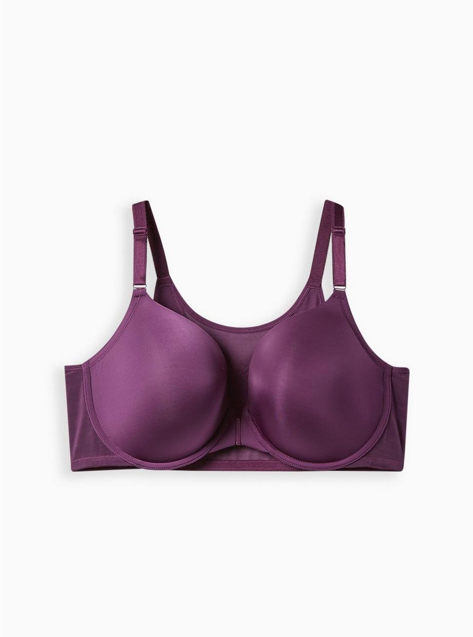 Plus Size T-Shirt Lightly Lined Smooth Ultimate Smoothing™ Bra, DEEP PURPLE, hi-res