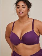 Plus Size T-Shirt Lightly Lined Smooth Ultimate Smoothing™ Bra, DEEP PURPLE, hi-res