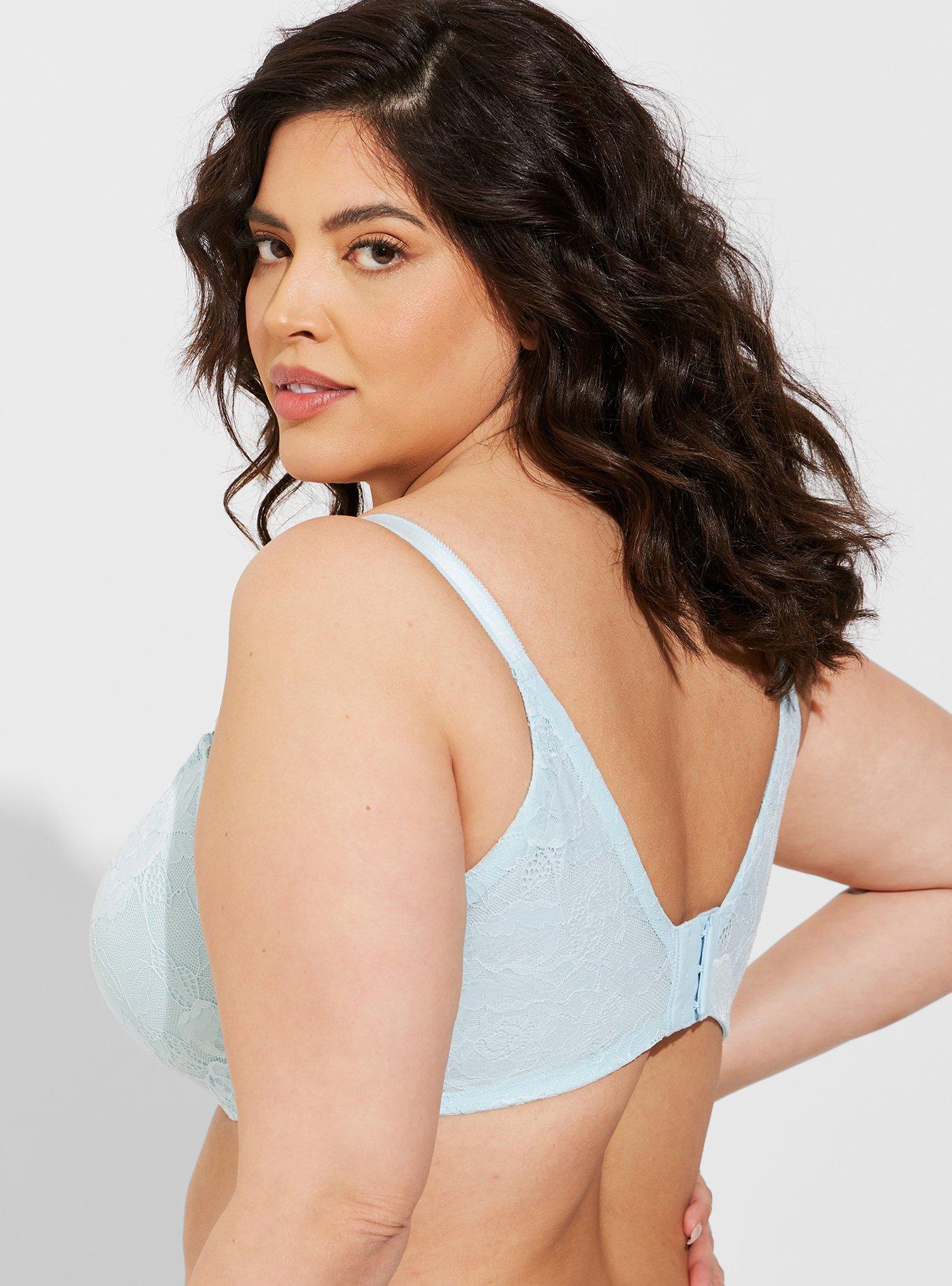 Plus Size FullCoverage Lightly Lined Floral Lace 360