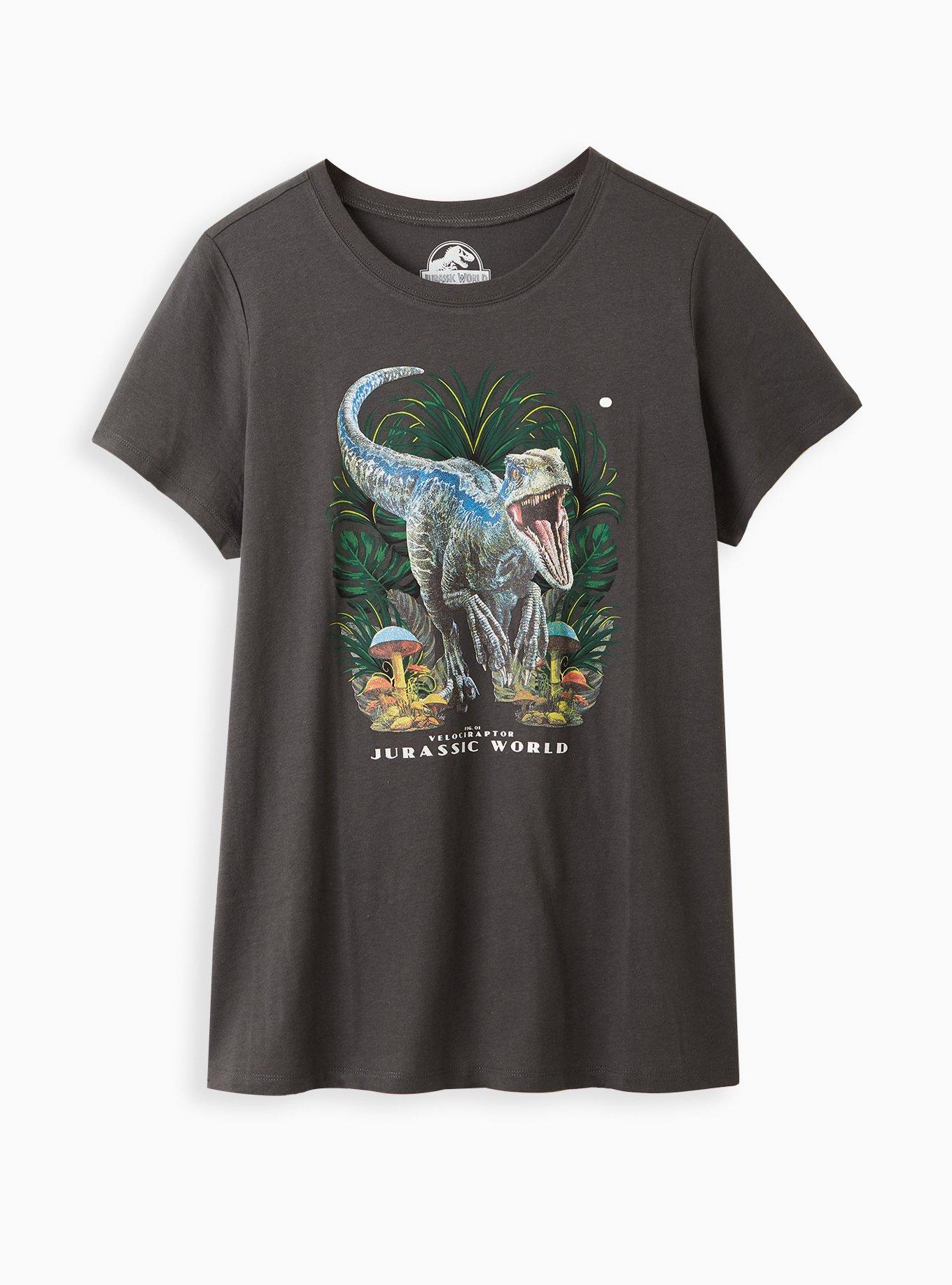 Jurassic Park Classic Fit Crew Tee - Vintage Black, VINTAGE BLACK, hi-res