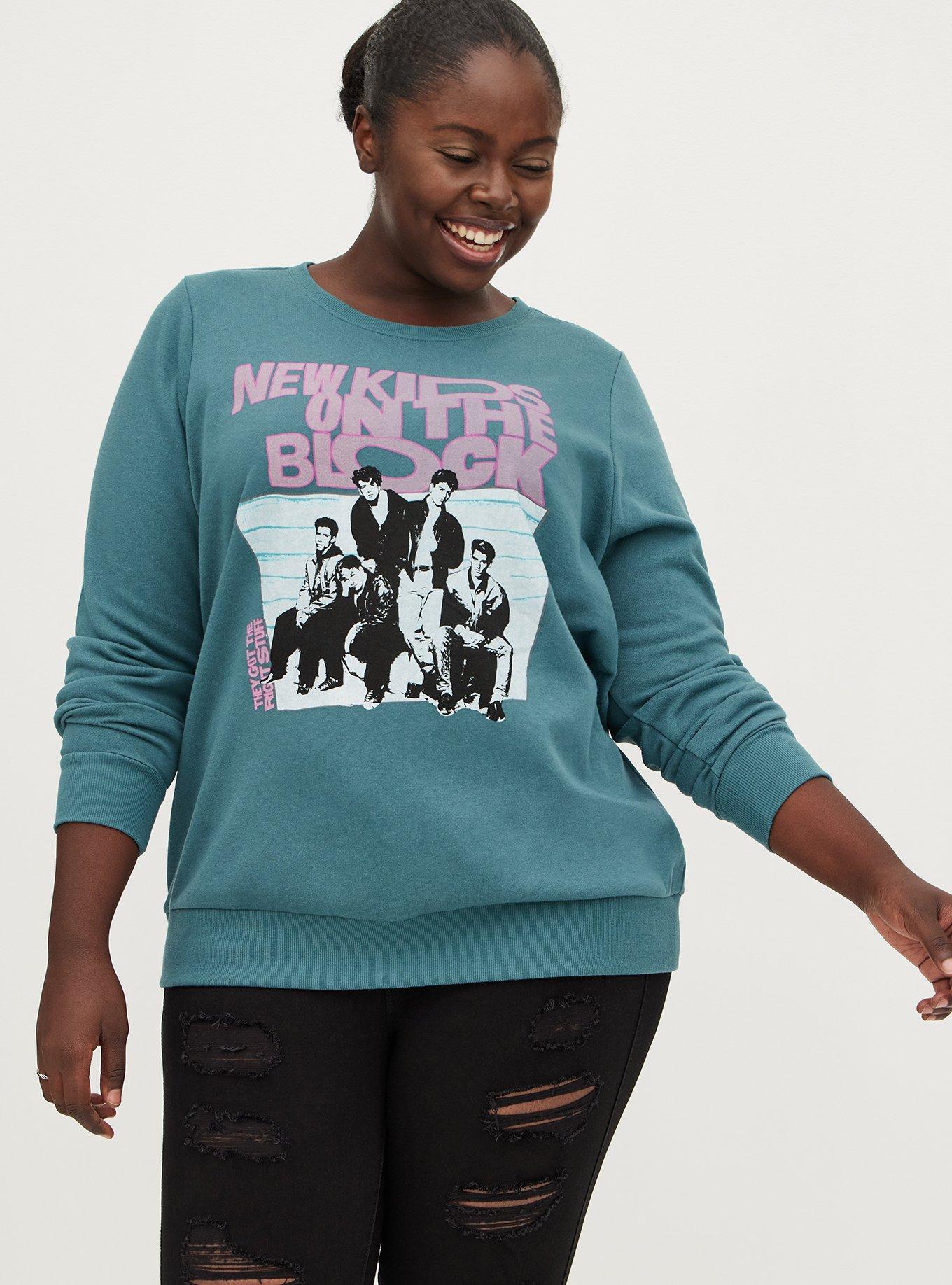 Plus Size - Sweatshirt - Cozy Fleece New Kids On The Block Blue - Torrid