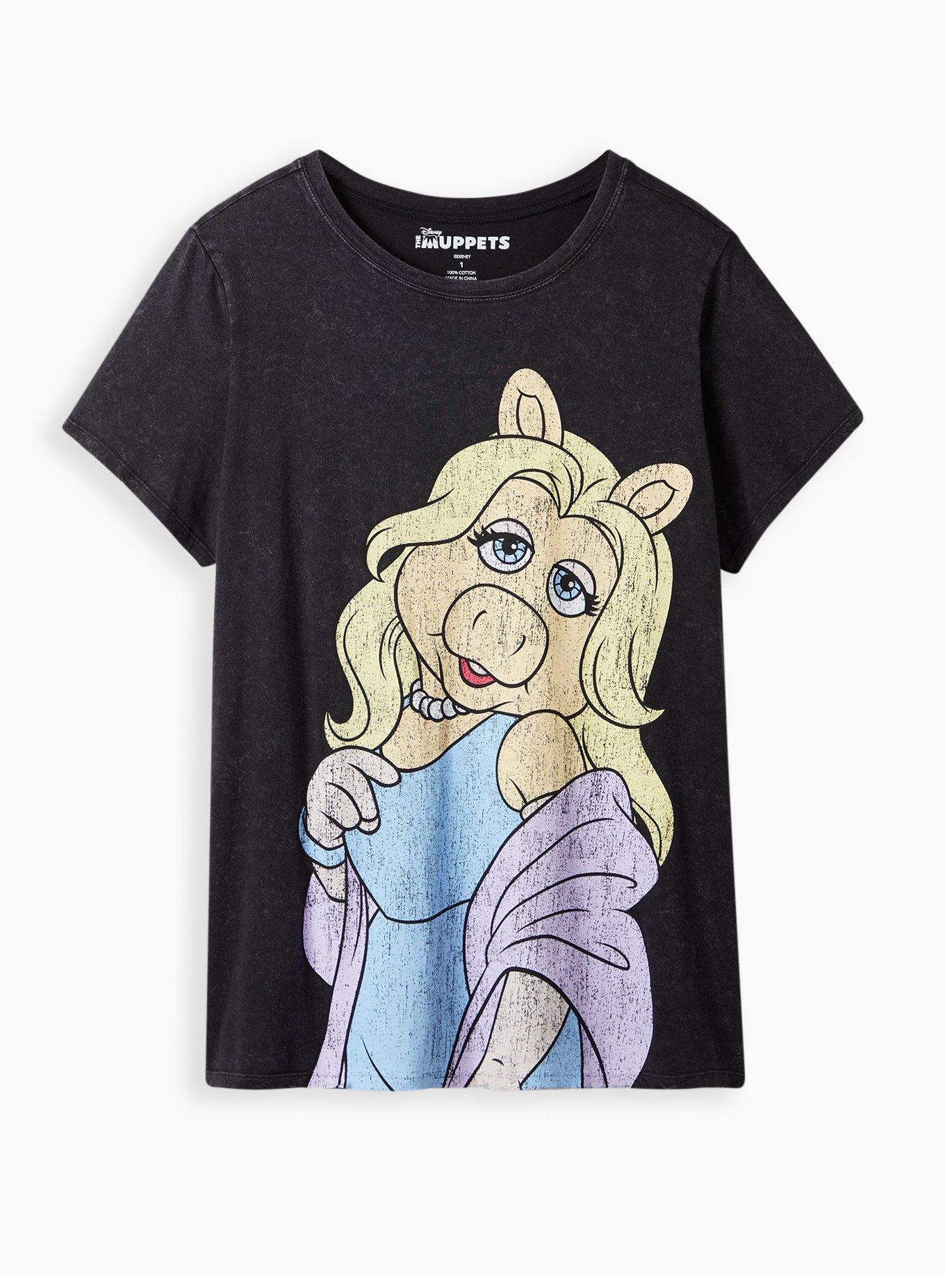 Muppets Women's Classic Miss Piggy T-Shirt – Officially Licensed, Super Soft Cotton