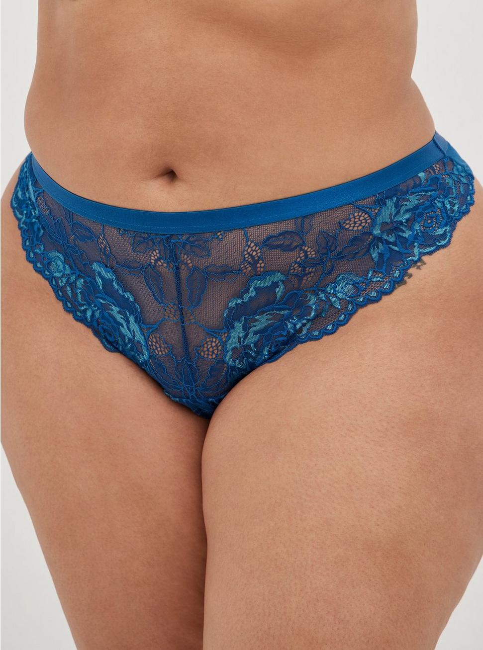 Perfect Lace High Rise Thong  Soft Lace in Stars (Poseidon) – Parade