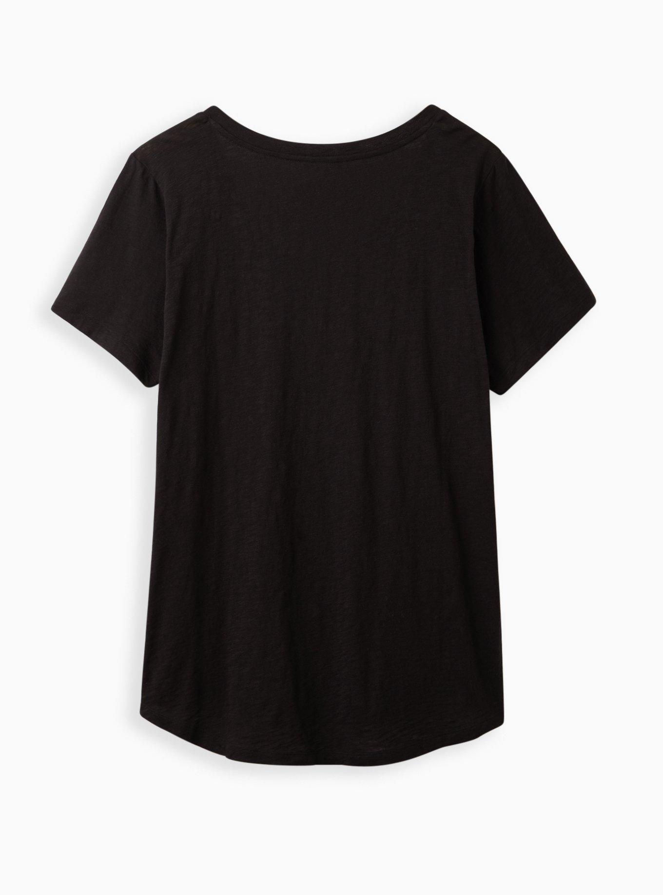 Plus Size Pocket Tee - Heritage Slub Cat Black, DEEP BLACK, alternate