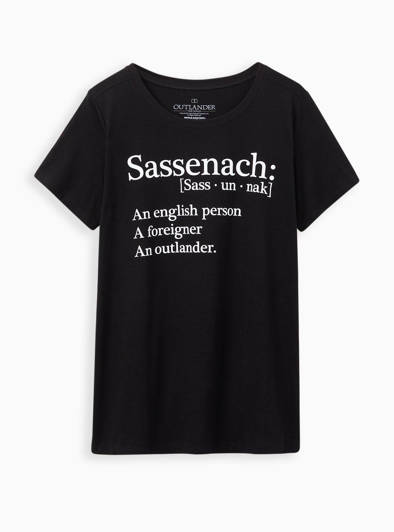 Slim Fit Crew Tee &ndash; Signature Jersey Outlander Black, DEEP BLACK, hi-res