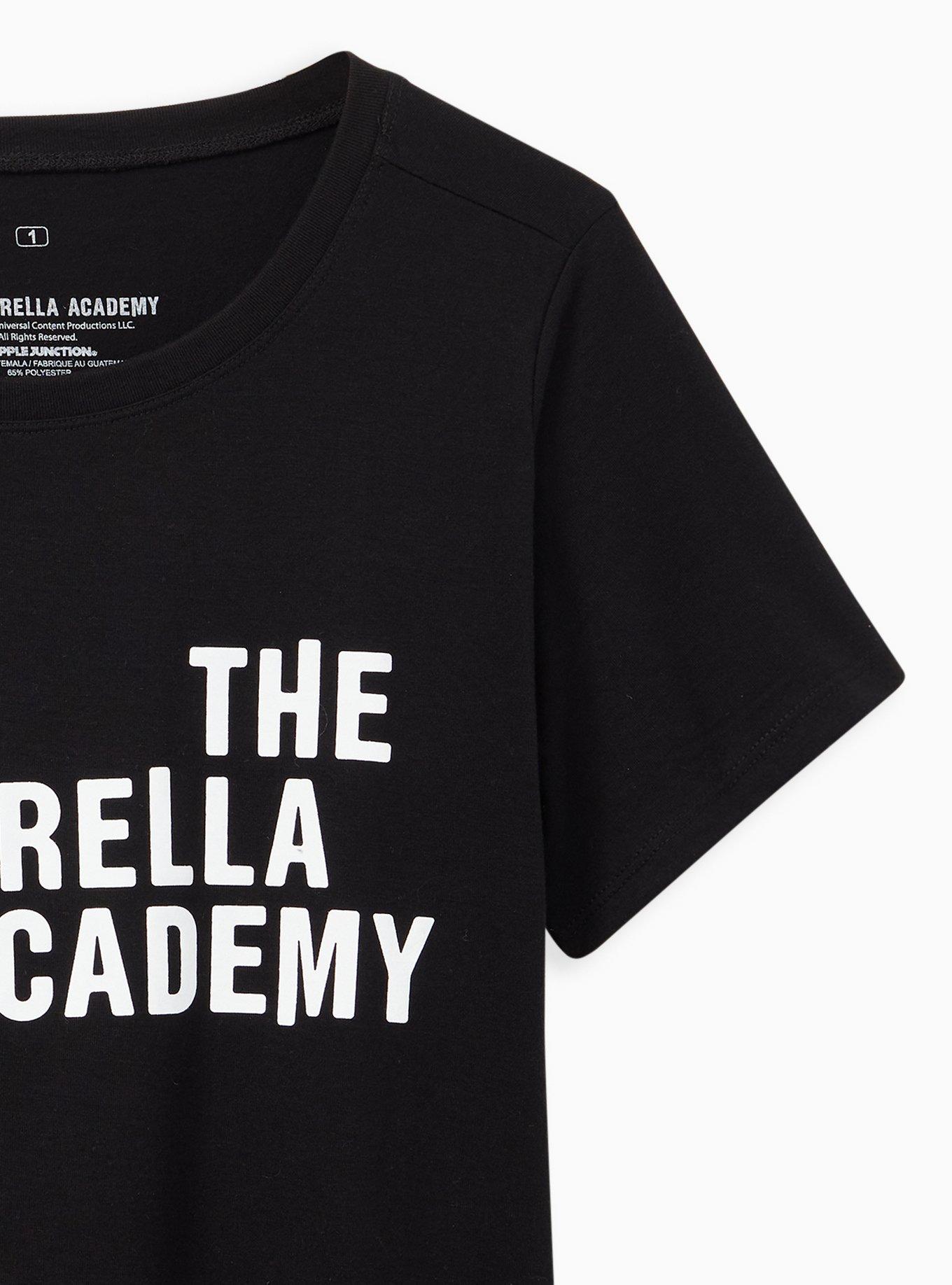 Slim Fit Crew Tee &ndash; Signature Jersey The Umbrella Academy Black, DEEP BLACK, alternate